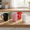 Pink & Bold Short Handle Ceramic Coffee Mug
