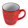 Bold Contrast Short Handle Ceramic Coffee Mug