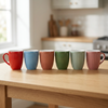 Garden-Inspired Ceramic Mug with Soft Earthy Hues