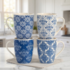 Printed Ceramic Coffee Mug – Decorative Design Everyday Cup