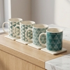 Large Printed Ceramic Mug – Oversized Decorative Coffee Cup