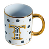 Wave Pattern Ceramic Coffee Mug