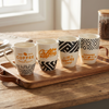 Slim Gold Accent Ceramic Mug – Elegant Lightweight Design Cup