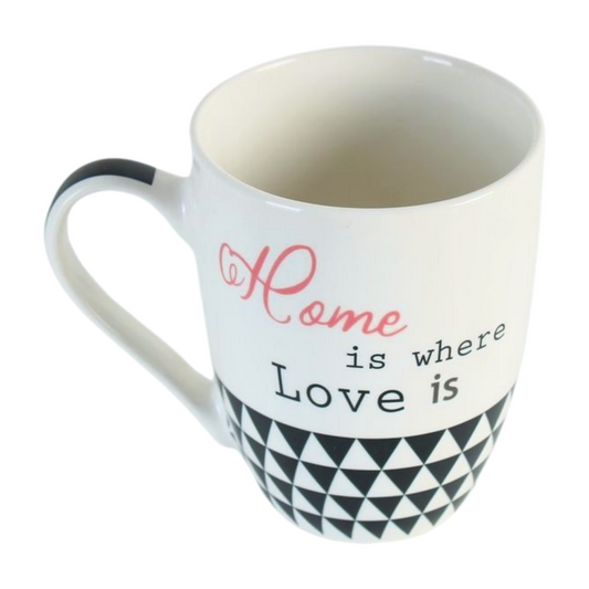 Ceramic Latte Mug with Artistic Print