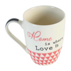 Ceramic Latte Mug with Artistic Print