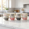 Ceramic Latte Mug with Artistic Print