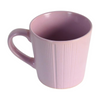 Matte Finish Ceramic Mug in Elegant Gray & Pink