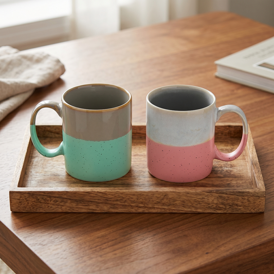 Large Round Ceramic Mugs