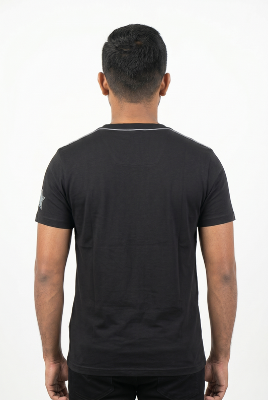 Men's Black Crew Neck Short Sleeve T-Shirt