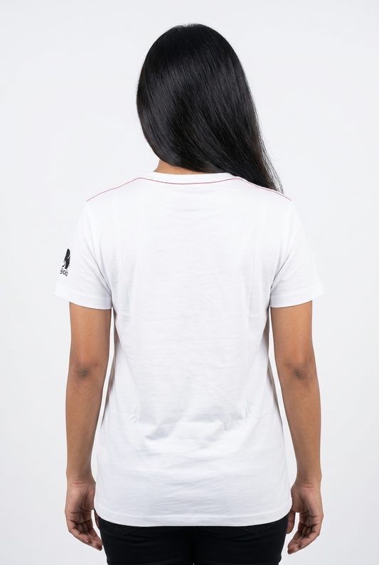 Women's White Short Sleeve T-Shirt