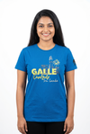 Women's Blue Crew Neck Short Sleeve T-Shirt