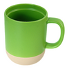 Insulated Wide-Lip Ceramic Mug in Jewel-Tone Colors