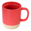 Insulated Wide-Lip Ceramic Mug in Jewel-Tone Colors