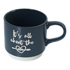 Premium Porcelain Mug in Tonal Neutral Shades