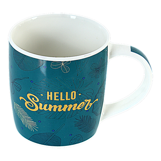 Artistic Illustrated Ceramic Coffee Mug
