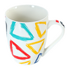 Geometric Pattern Ceramic Coffee Mug