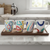 Geometric Pattern Ceramic Coffee Mug