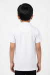 Boys White Crew Neck T-Shirt — Short Sleeve Kids Essential