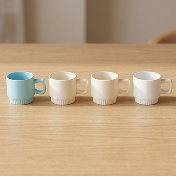 Nordic Style Ceramic Mug in Soft Neutral Tones