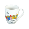 Decorative Printed Ceramic Tea Mug with Unique Designs