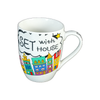 Decorative Printed Ceramic Tea Mug with Unique Designs