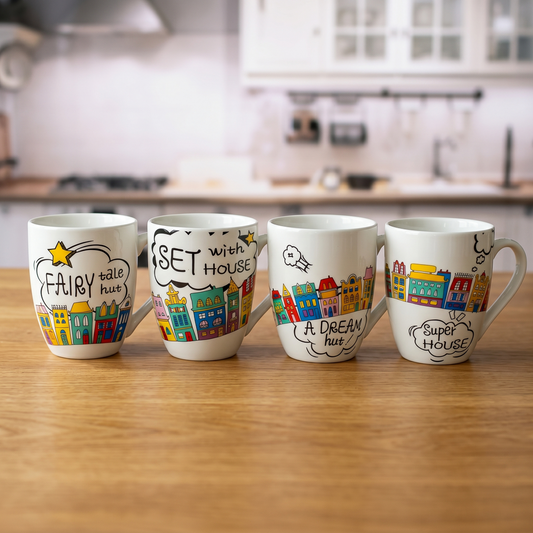 Decorative Printed Ceramic Tea Mug with Unique Designs