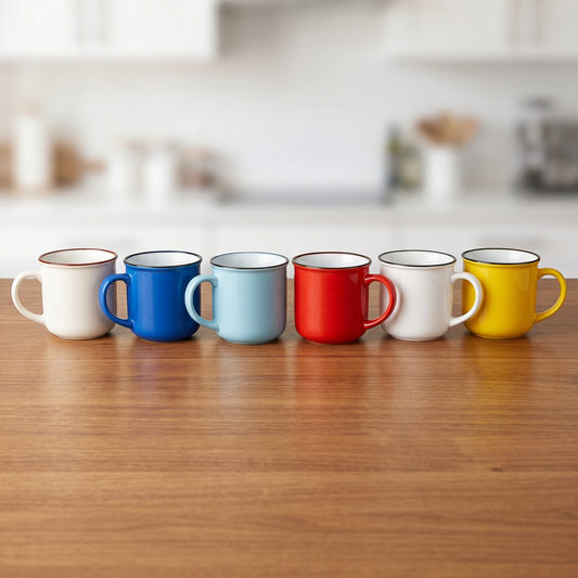 Everyday Solid Color Ceramic Mug in Warm & Cool Tones