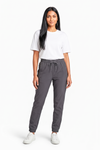 Women's Drawstring Tapered Jogger Trousers in Four Colours