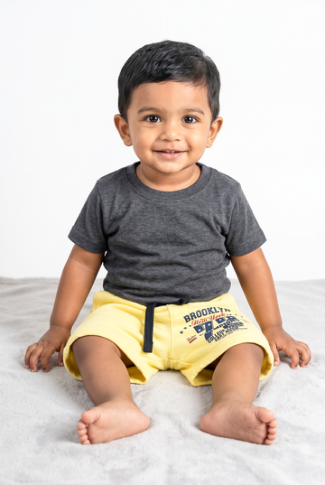 Boys' Fleece Shorts — Adjustable Waistband Above-Knee Toddler Bottoms