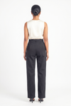 Girls Straight Leg Trousers in Black