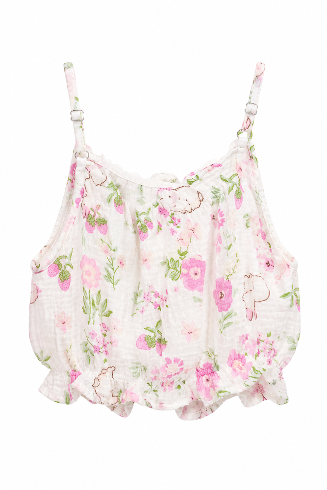 Girls’ Colourful Casual Printed Top detail view 2