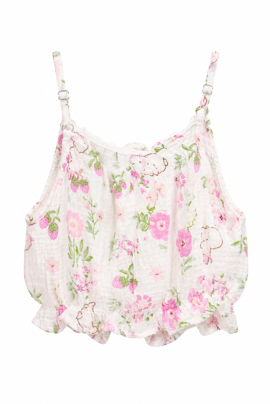 Girls’ Colourful Casual Printed Top detail view 2