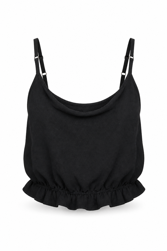 Girls’ Black Green and White Casual Top main product view