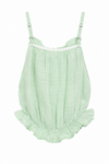 Girls’ Black Green and White Casual Top detail view 5