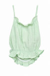 Girls’ Black Green and White Casual Top detail view 2