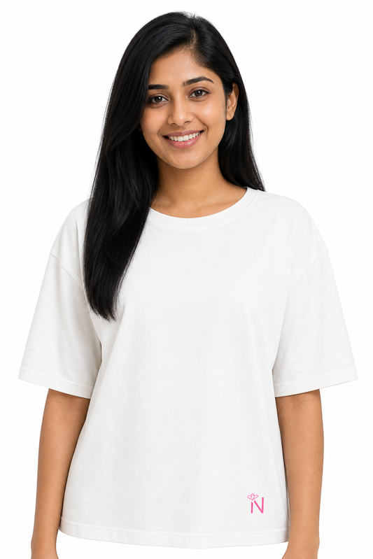 Women’s Beige Black and White Casual Blouse detail view 2