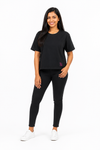 Women’s Beige Black and White Casual Blouse detail view 4