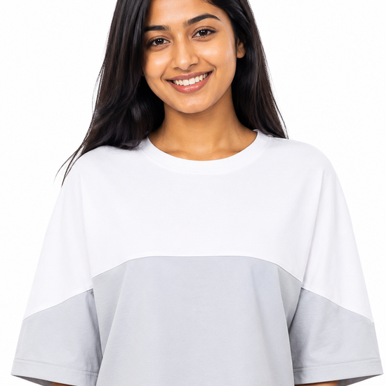 Women’s Gray and Green Casual Blouse main product view