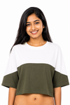 Women’s Gray and Green Casual Blouse detail view 2