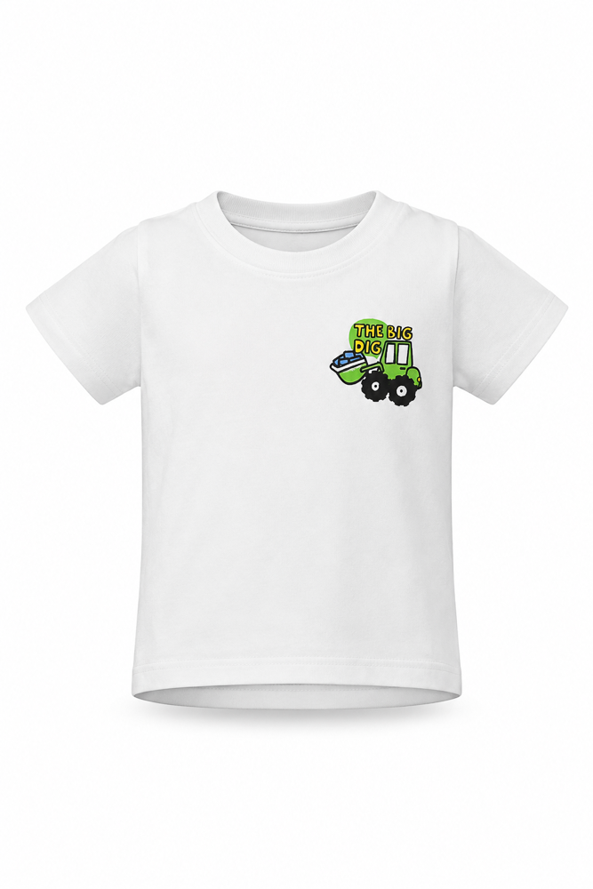 Boys’ White Printed Casual T-Shirt main product view