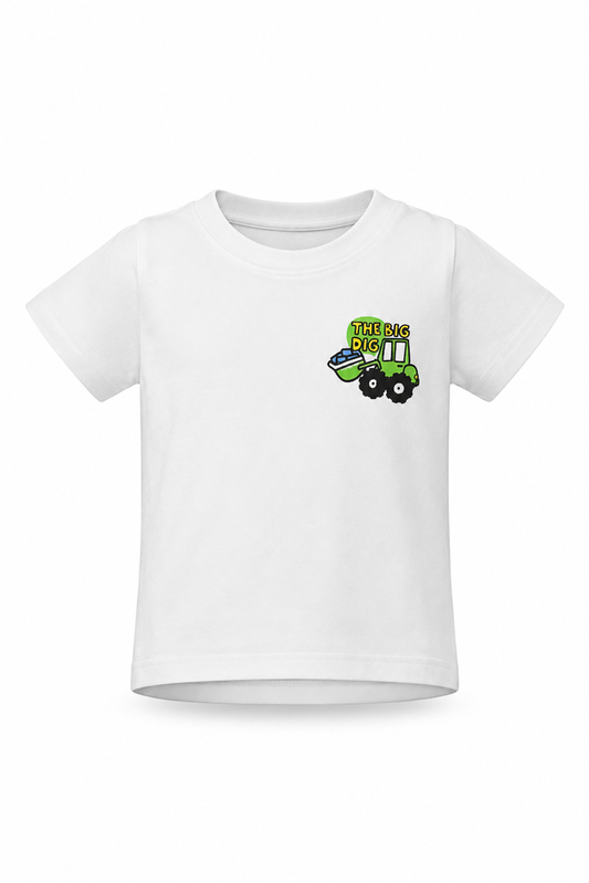 Boys’ White Printed Casual T-Shirt main product view