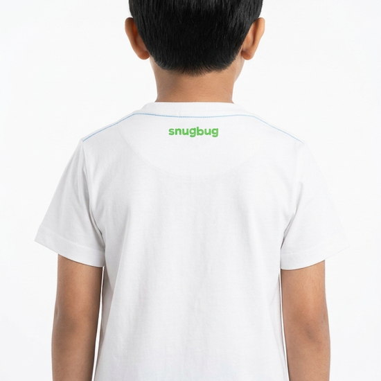 Boys’ Black and White Casual T-Shirt detail view 4