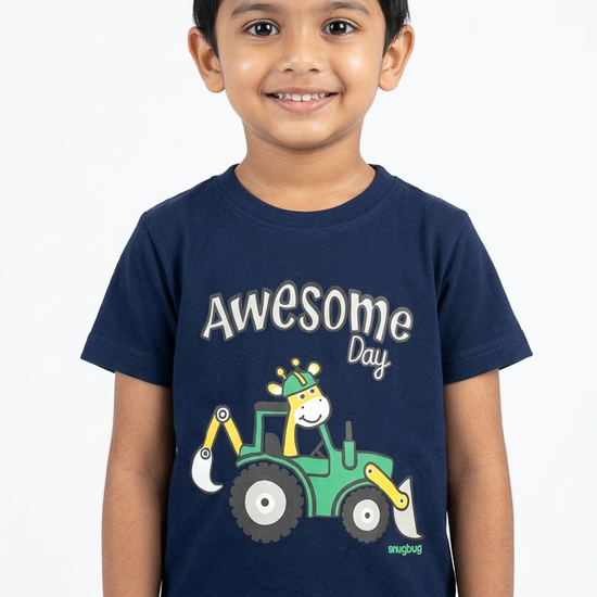 Boys’ Navy and Red Everyday T-Shirt main product view