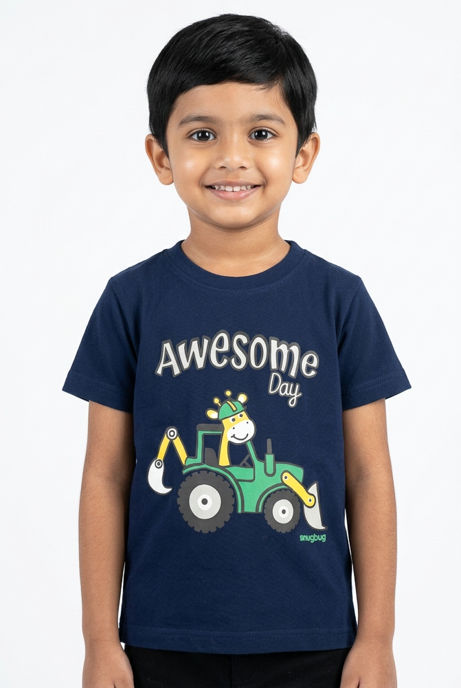 Boys’ Navy and Red Everyday T-Shirt main product view