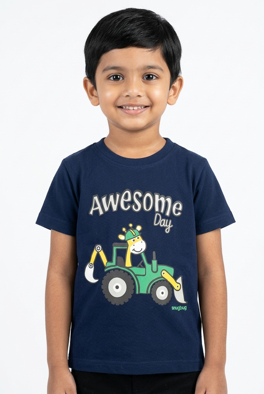 Boys’ Navy and Red Everyday T-Shirt main product view