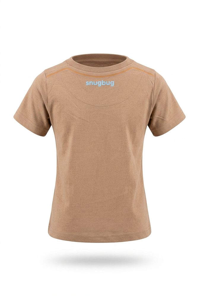 Boys’ Beige and Navy Casual T-Shirt detail view 3