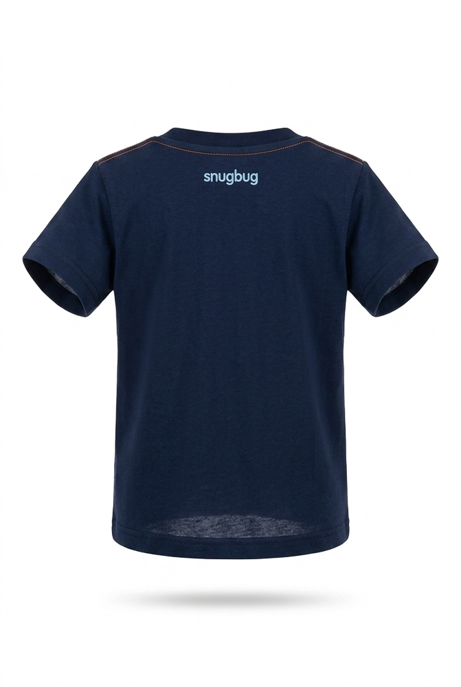 Boys’ Beige and Navy Casual T-Shirt detail view 4