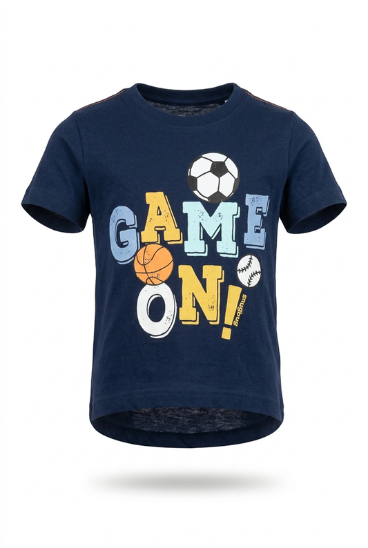 Boys’ Beige and Navy Casual T-Shirt main product view