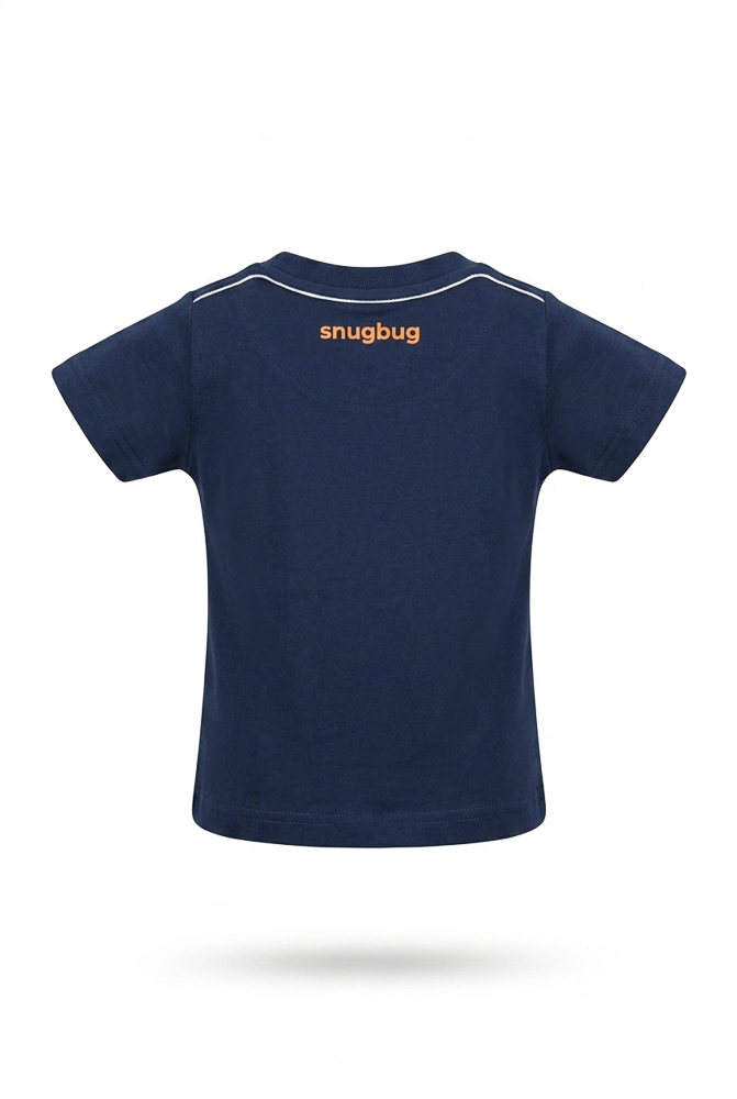 Boys’ Navy and Yellow Casual T-Shirt detail view 3