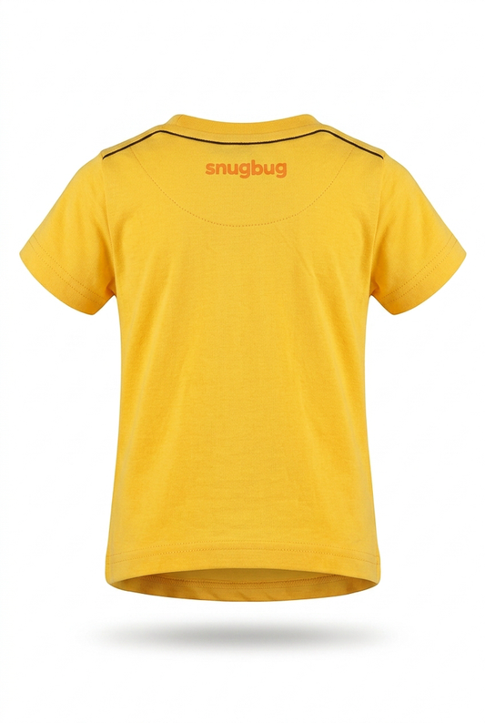 Boys’ Navy and Yellow Casual T-Shirt detail view 2